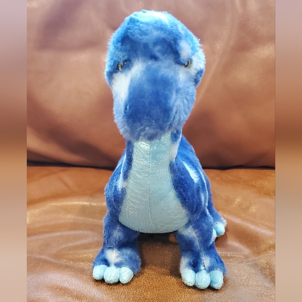 14 inch Aurora Blue Tiedyed Dinosaur Stuffed Animal Plush Toy